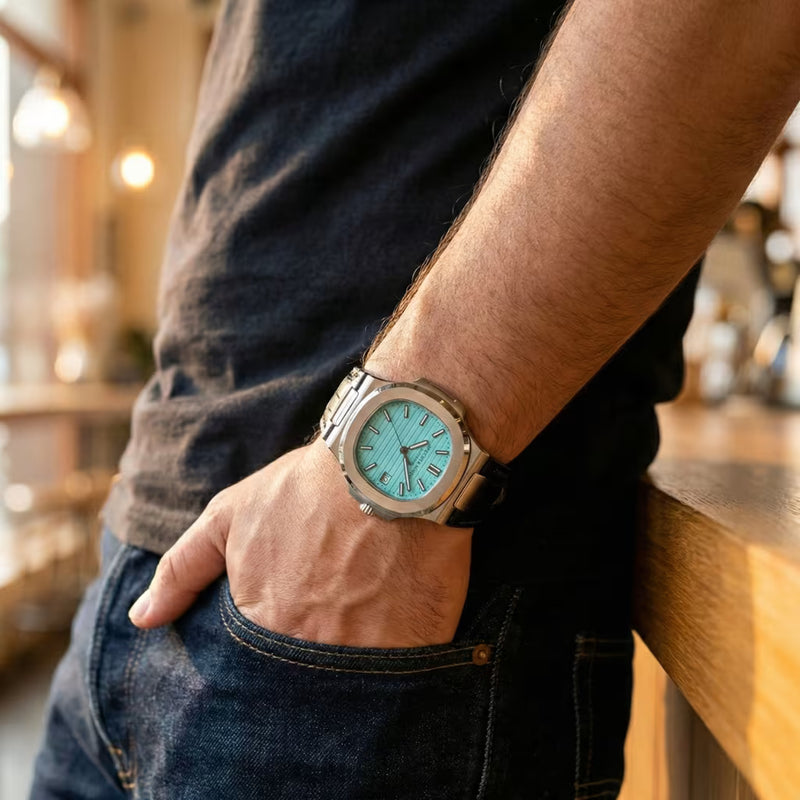 Relógio Veritas Specht & Söhne — Elegância em relogios pulseira de couro masculino